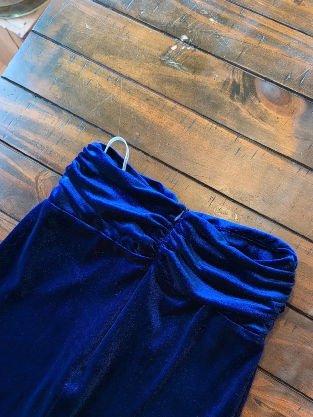 Miss Circle Betta Velvet Flared Pencil Skirt
